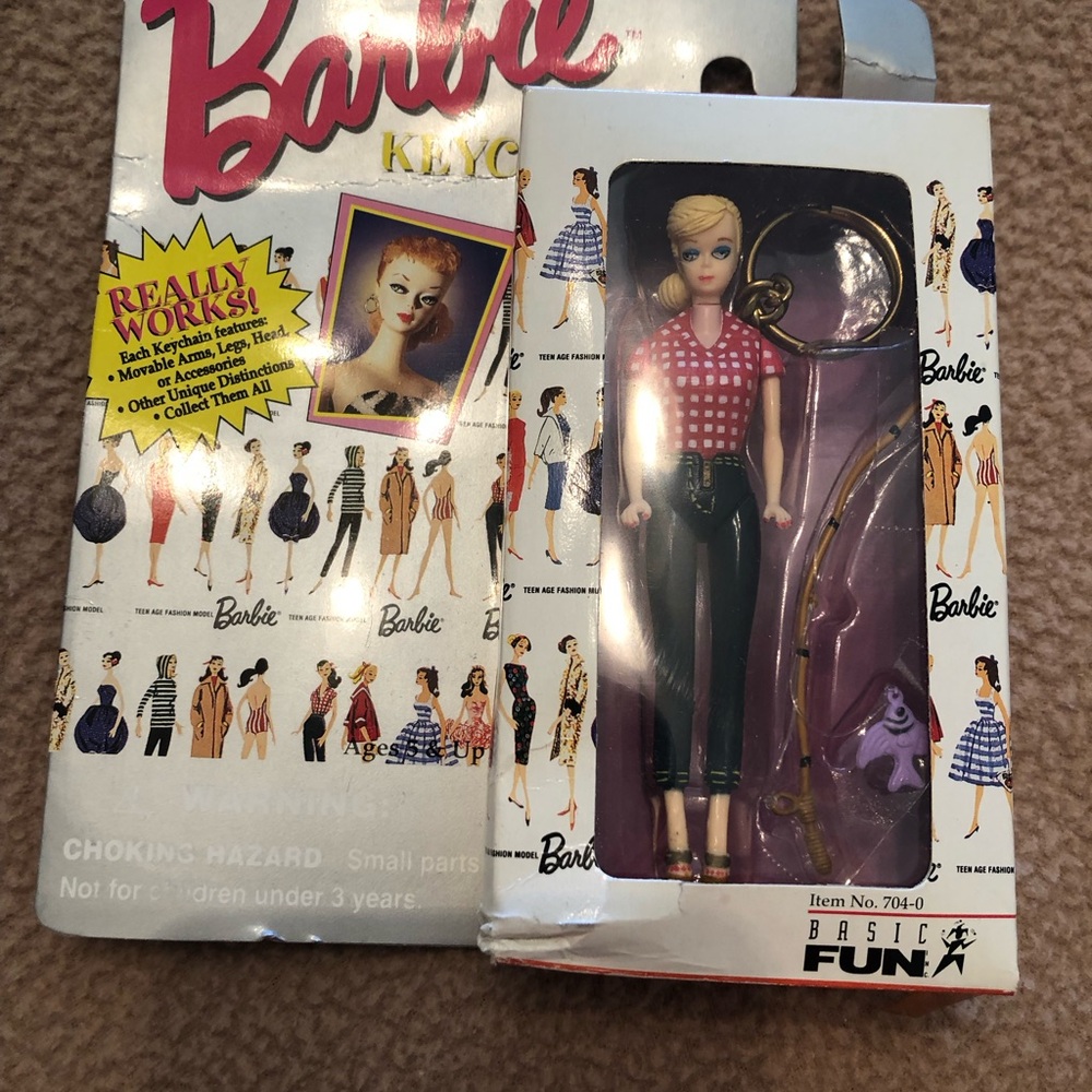 Barbie Picnic 1995 Rare Keychain - New
